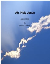 Ah, Holy Jesus SATB choral sheet music cover